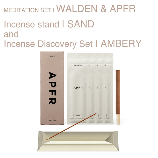 MEDITATION SET | WALDEN's Incense holder  & APFR's Discovery Incense Set