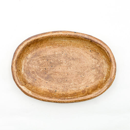 Thick-rimmed Oval Plate
