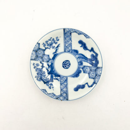 Japanese antique BW 5.95inch plate
