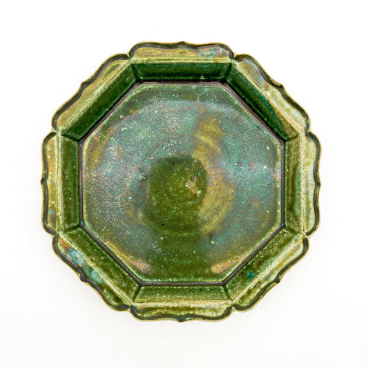 Green Glaze Rim Plate_Fumihiro Tamura