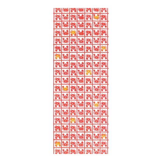 hand wiping (a towel)　Crab Check Pattern