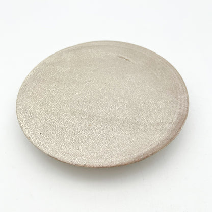 White Crackle Plate 5.95inch_Atsushi Ogata