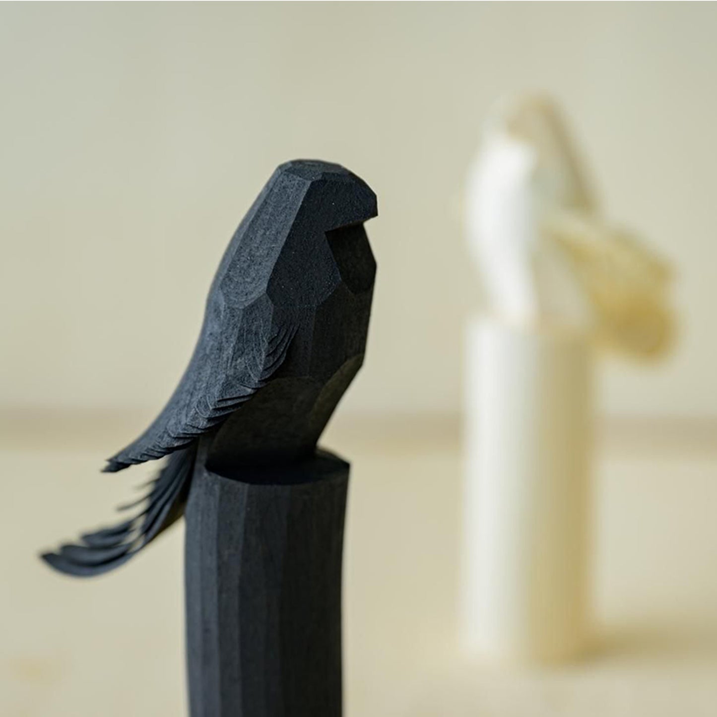 Single-cut wood carving　yin-poppo