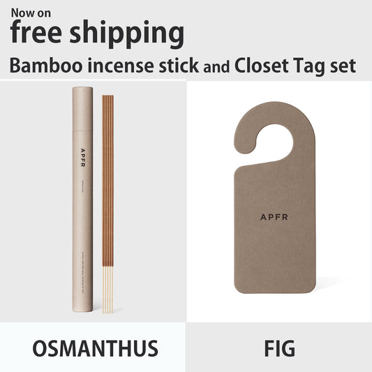 【MEDITATION SET】APFR Bamboo incense stick ＋ Closet Tag