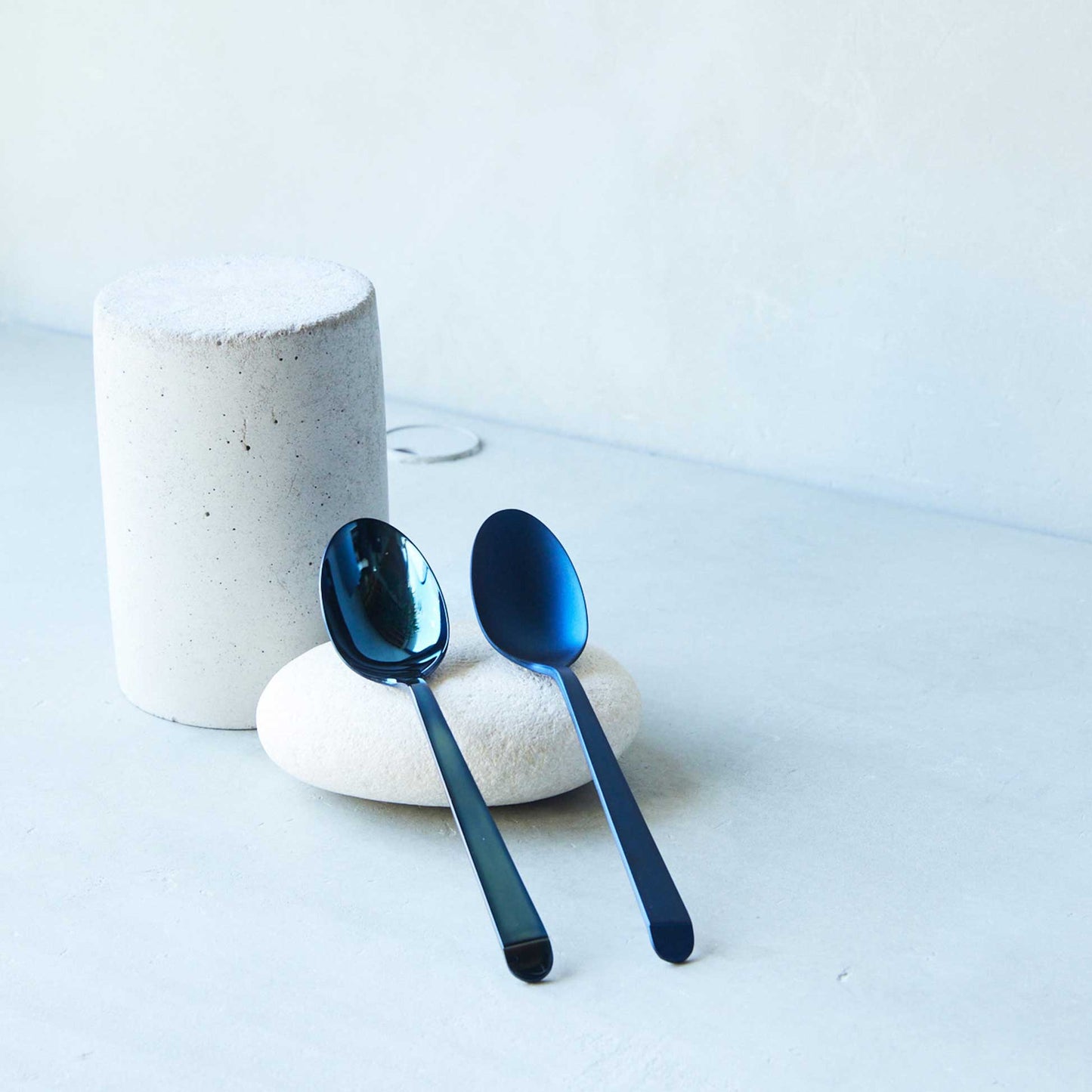 Mirror spoon small Blue
