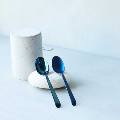 Mirror spoon small Blue