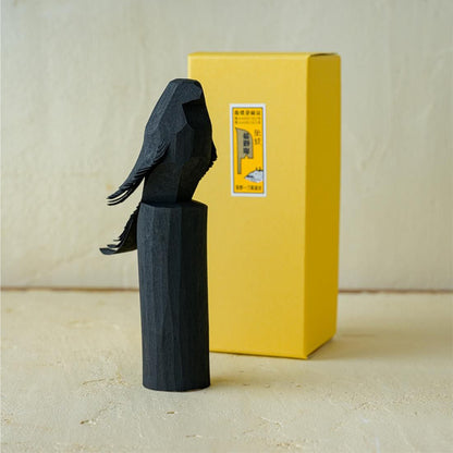 Single-cut wood carving　yin-poppo