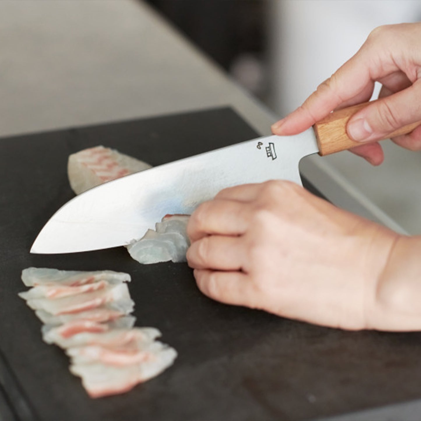 【limited time】knife of life Santoku_mina perhonen ×KAMA-ASA