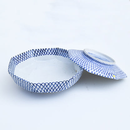 Japanese antique ceramic Lid Bowl
