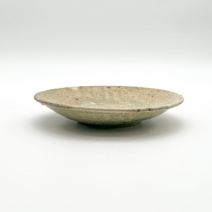 White Glaze plate 7.14inch_Atsushi Ogata