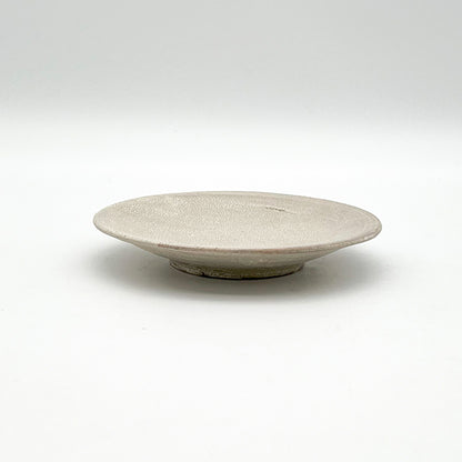 White Crackle Plate 5.95inch_Atsushi Ogata