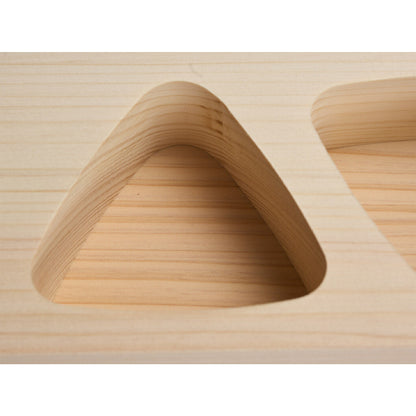 Wooden Onigiri Mold 3holes Umezawa
