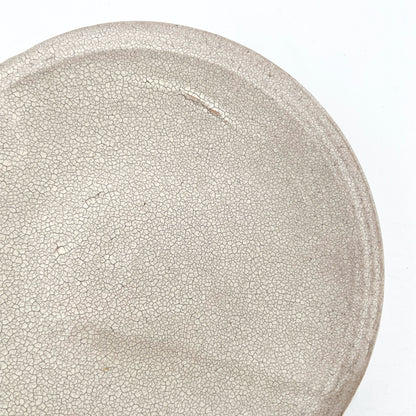 White Crackle Plate 5.95inch_Atsushi Ogata