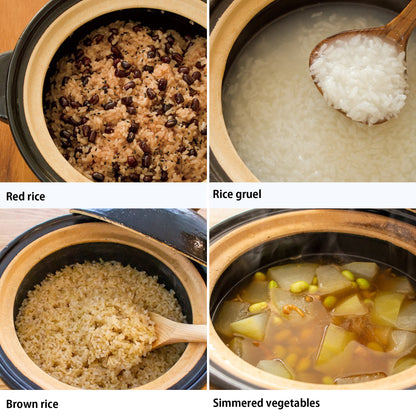 Double-Lid Donabe Rice Cooker 【Kamado-san】2 Rice-Cup Size