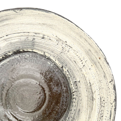 Black Brushed Plate L_Atsushi Ogata