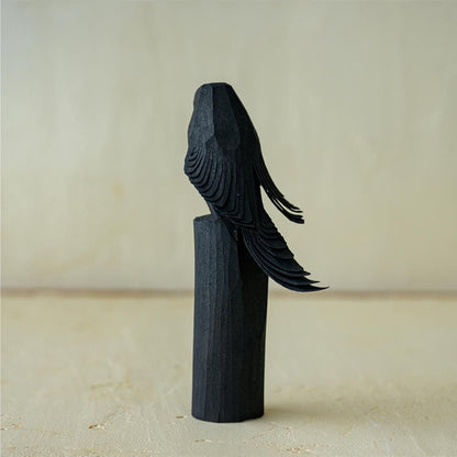 Single-cut wood carving　yin-poppo