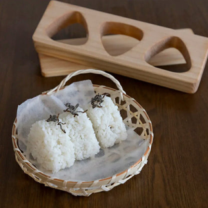 Wooden Onigiri Mold 3holes Umezawa