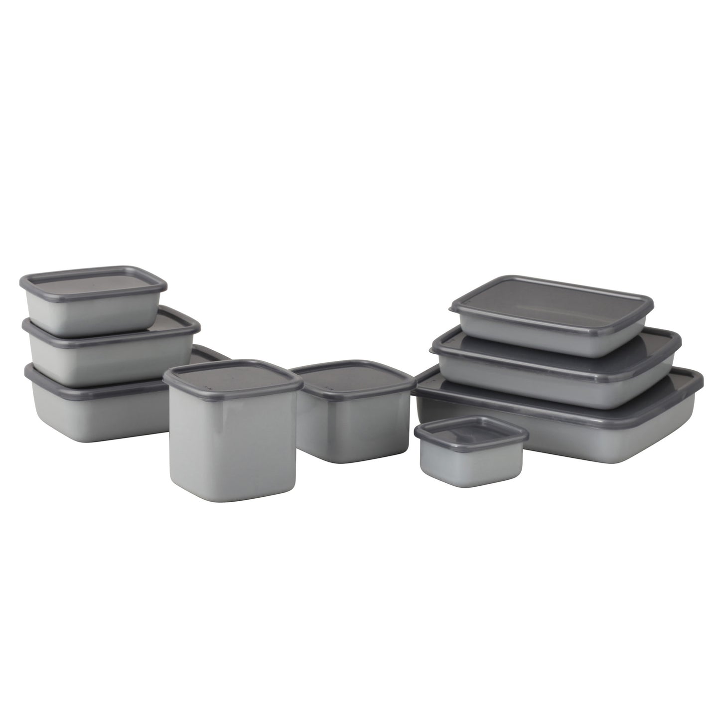 Gray Deep Rectangle M with Lid