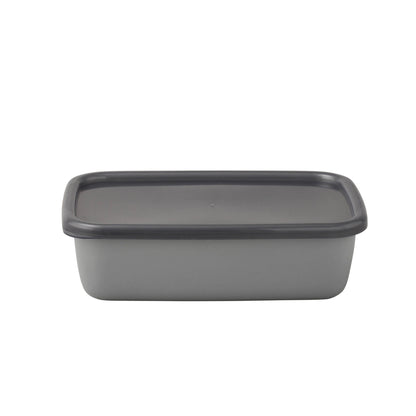 Gray Deep Rectangle L with Lid