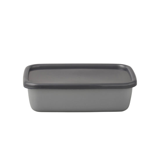Gray Deep Rectangle L with Lid