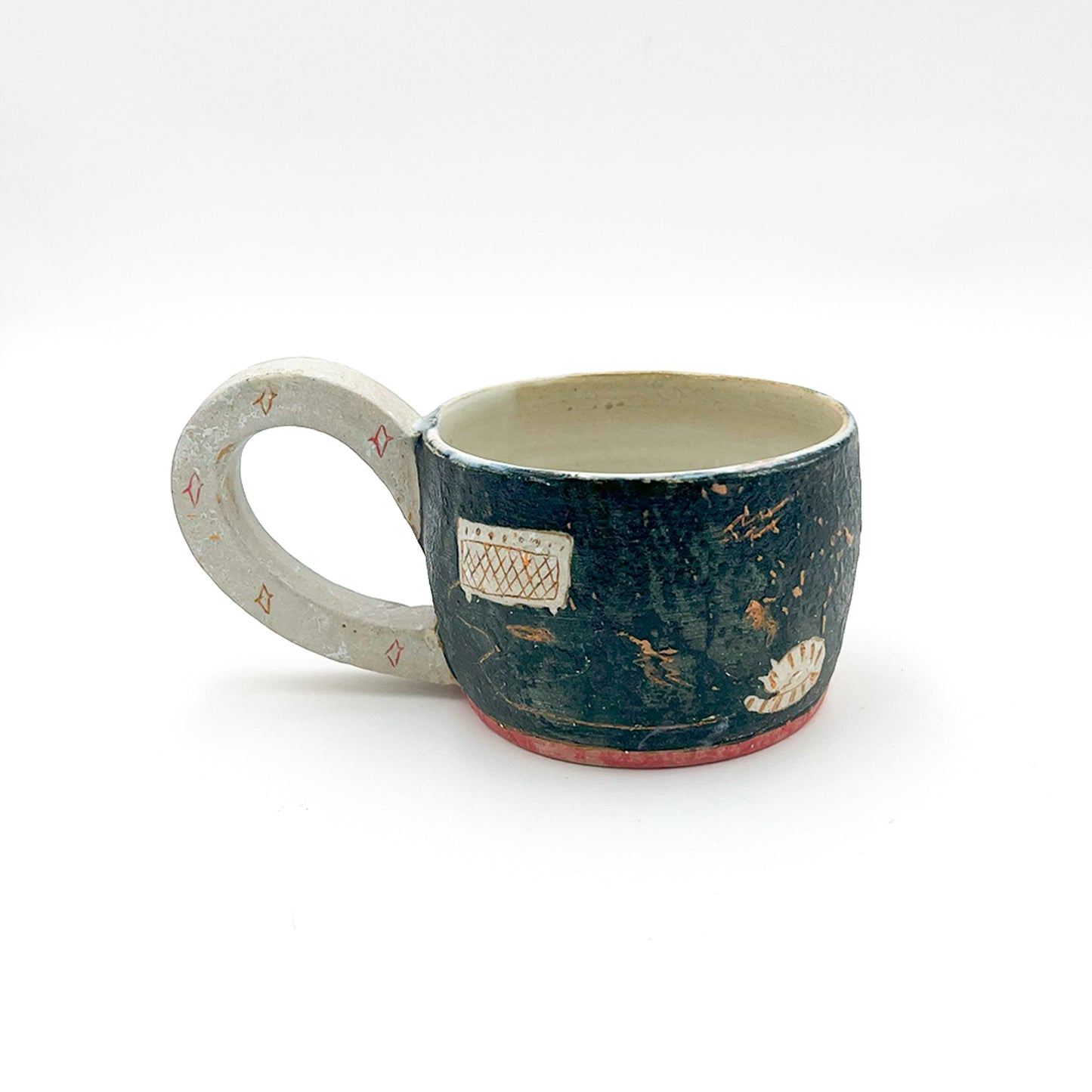 Mug Wide Black_White Katsunori Yaoita 5