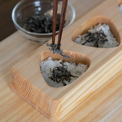 Wooden Onigiri Mold 3holes Umezawa