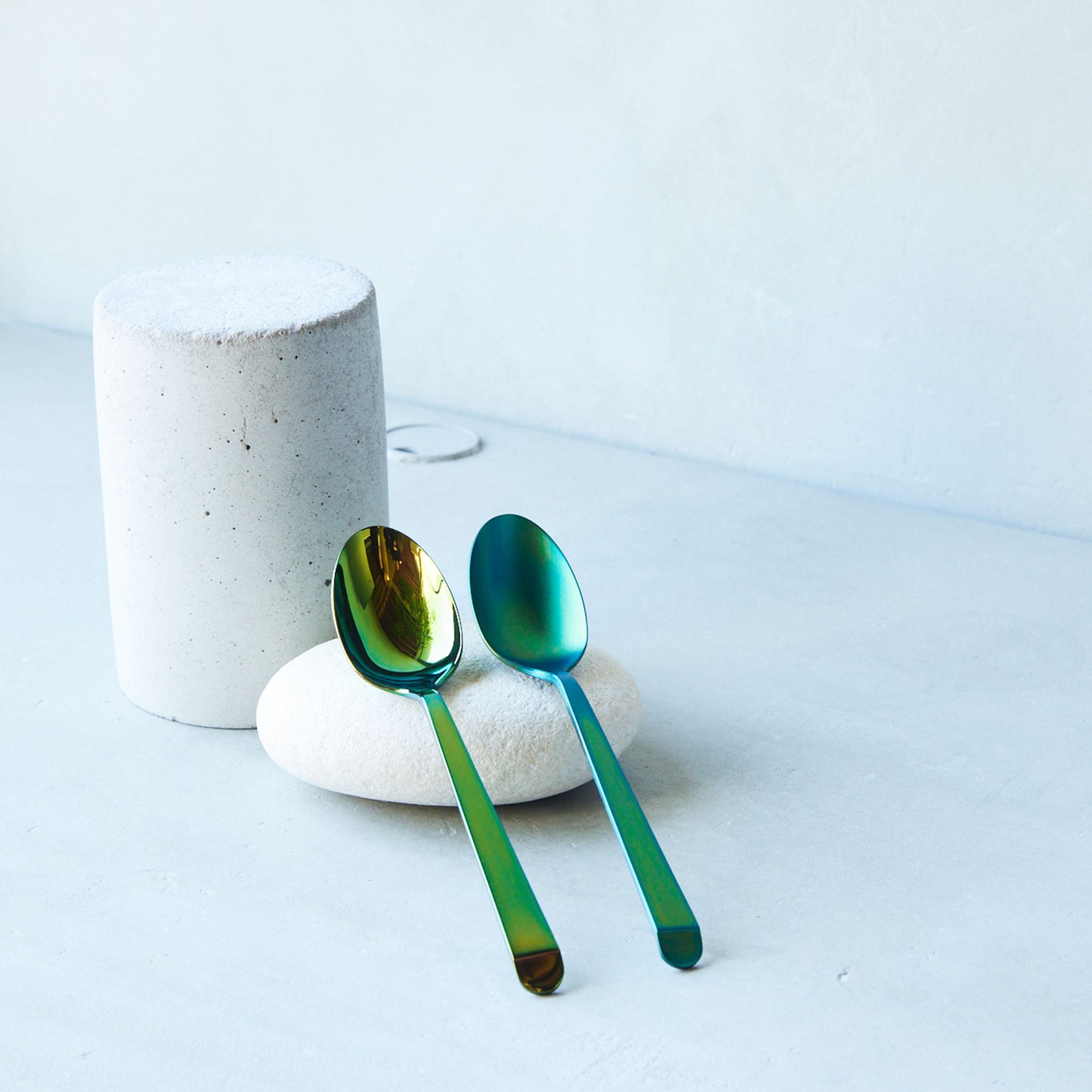 Mirror spoon big Green