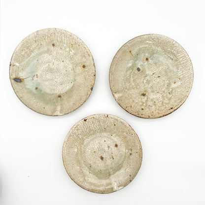 White Glaze plate 7.14inch_Atsushi Ogata