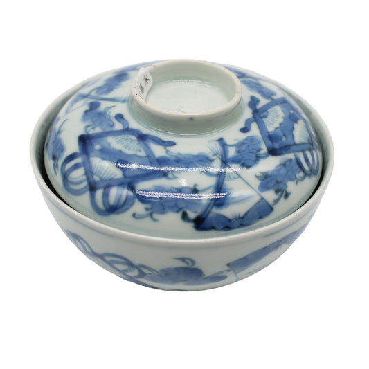 ANTIQUES Lidded Bowl C_512