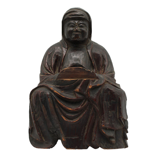 Wooden Carved Daruma_58A