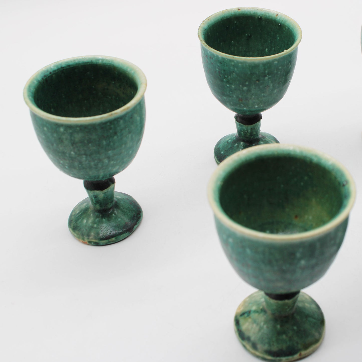 Goblet Oribe Glaze 603_Michikazu Sakai