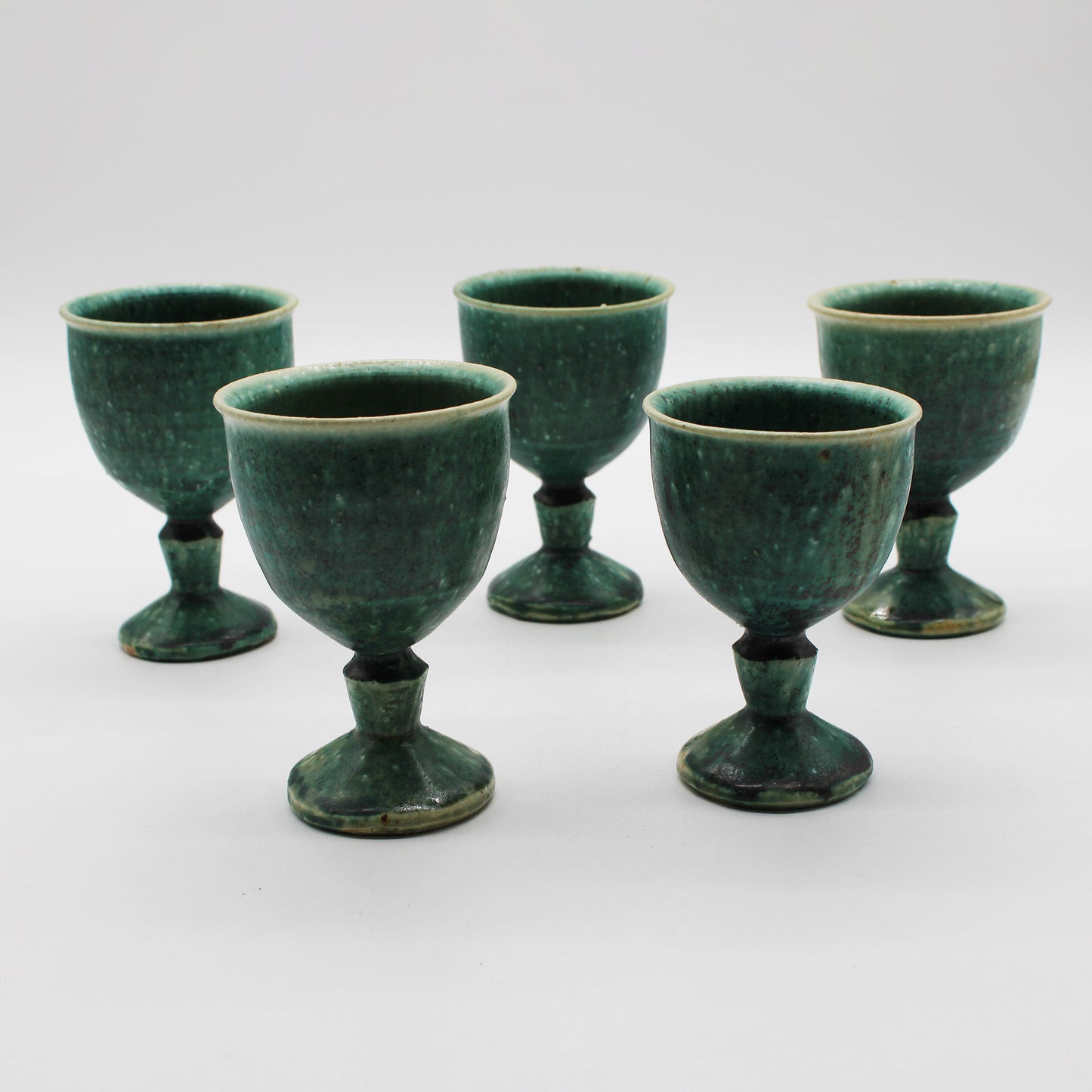 Goblet Oribe Glaze 603_Michikazu Sakai