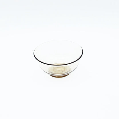 Flat Sake Cup Amber_Taku Eiki