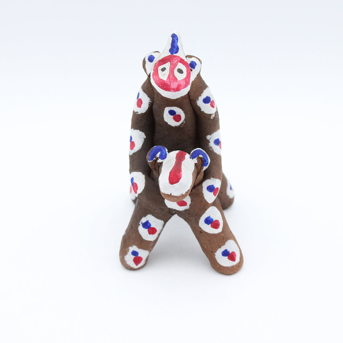 Clay Doll Dog and Monkey 609