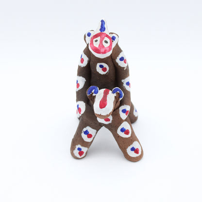 Clay Doll Dog and Monkey 609