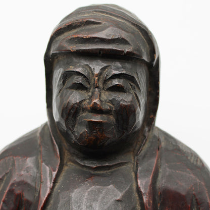 Wooden Carved Daruma_58A