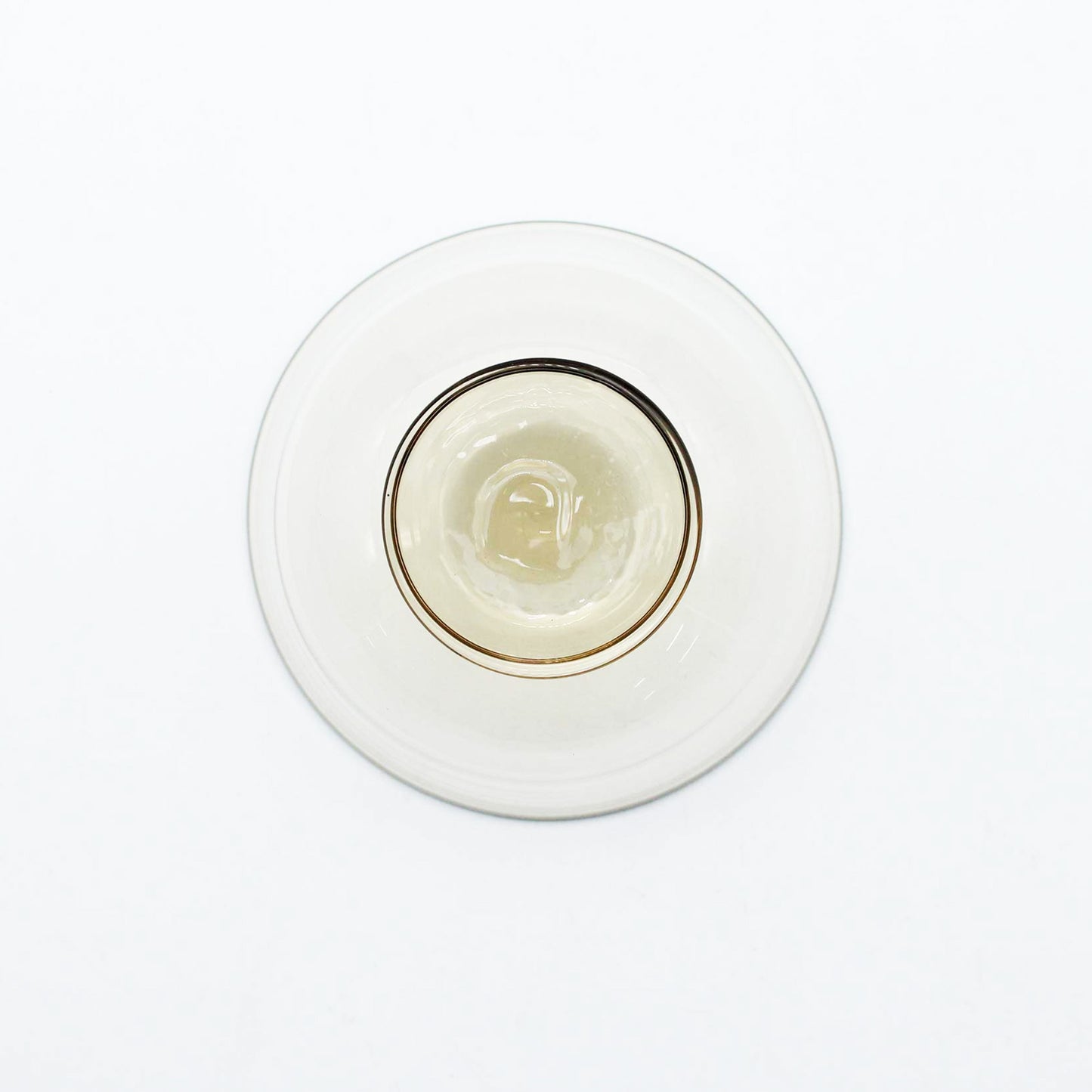 Flat Sake Cup Amber_Taku Eiki