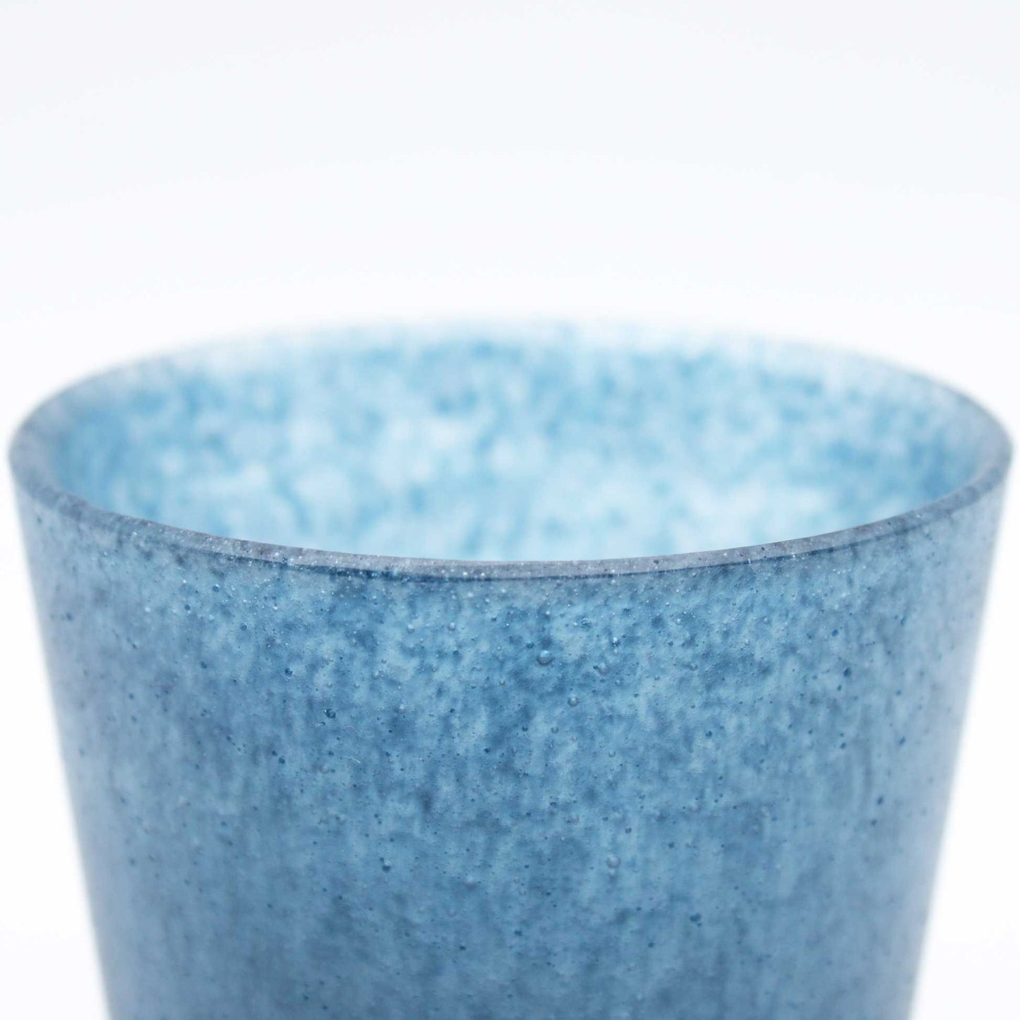 Cup_glass casting indigo_Yohei Goto