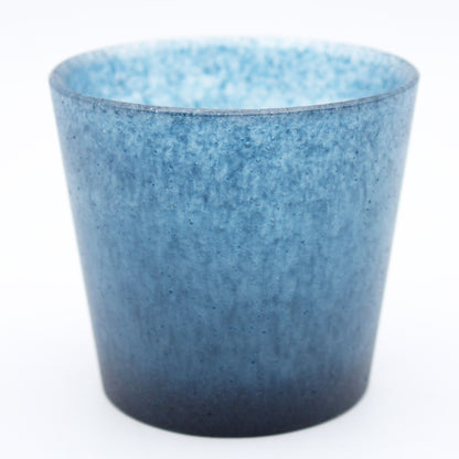 Cup_glass casting indigo_Yohei Goto