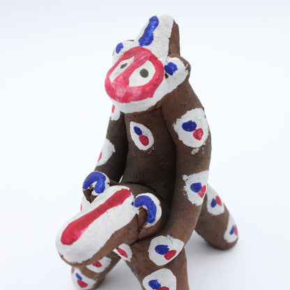 Clay Doll Dog and Monkey 609