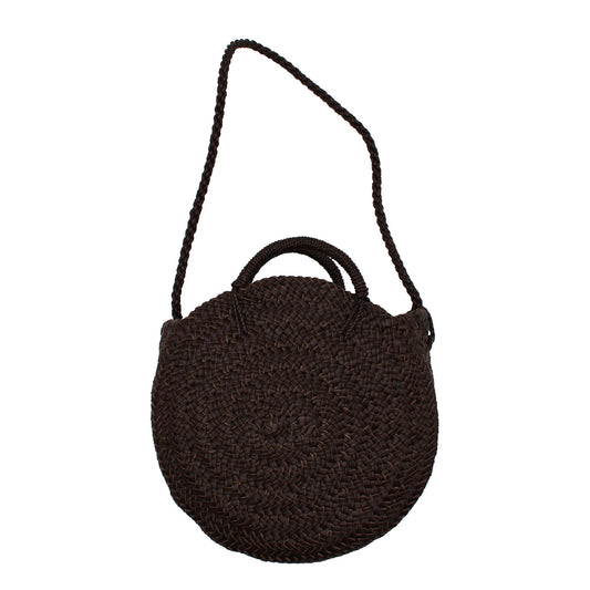 CIRCLE BASKET M DARK BROWN