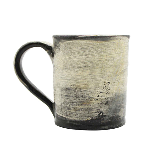 Black brush mark slip mug 57A_Atsushi Ogata