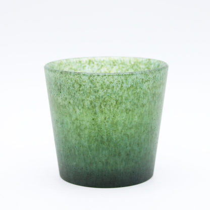 Cup_glass casting deep green_Yohei Goto