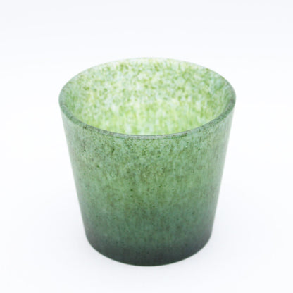 Cup_glass casting deep green_Yohei Goto