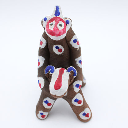 Clay Doll Dog and Monkey 609