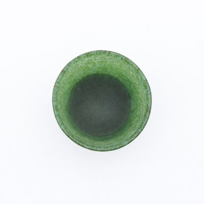 Cup_glass casting deep green_Yohei Goto