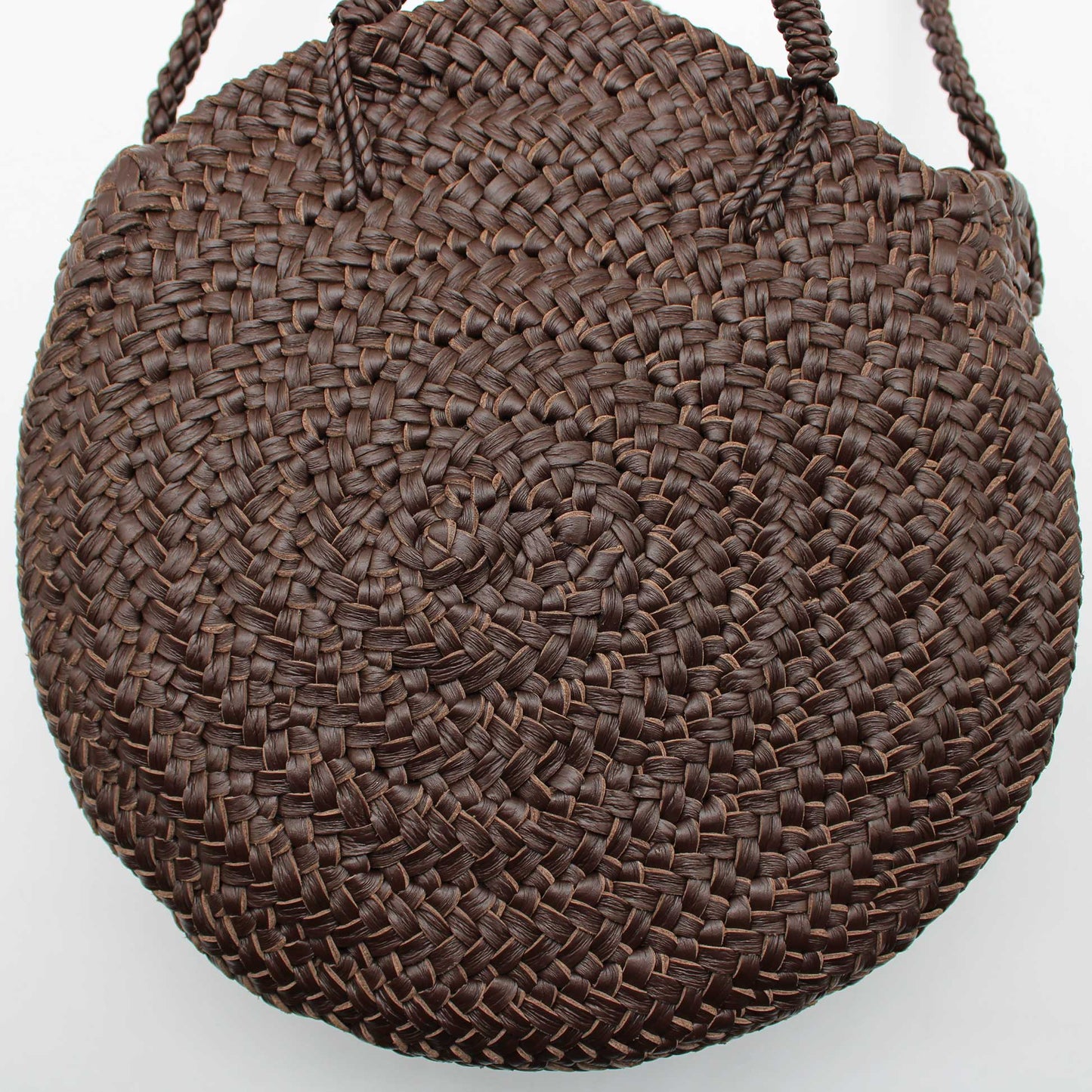 CIRCLE BASKET M DARK BROWN