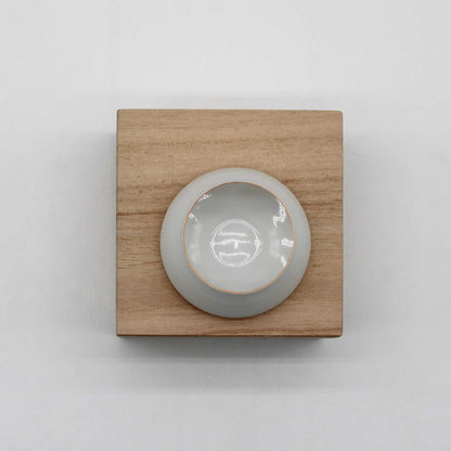 Eggshell Sake Cup Fuji