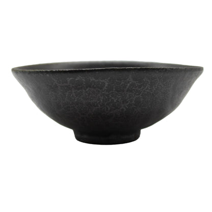 Black glaze rice bowl 57A_Kanata Shisama