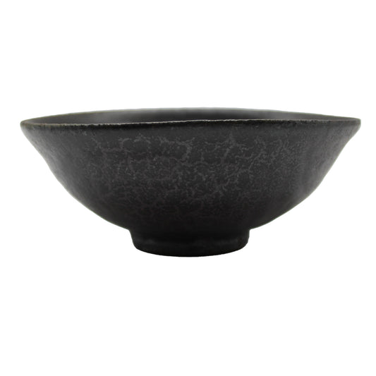 Black glaze rice bowl 57A_Kanata Shisama
